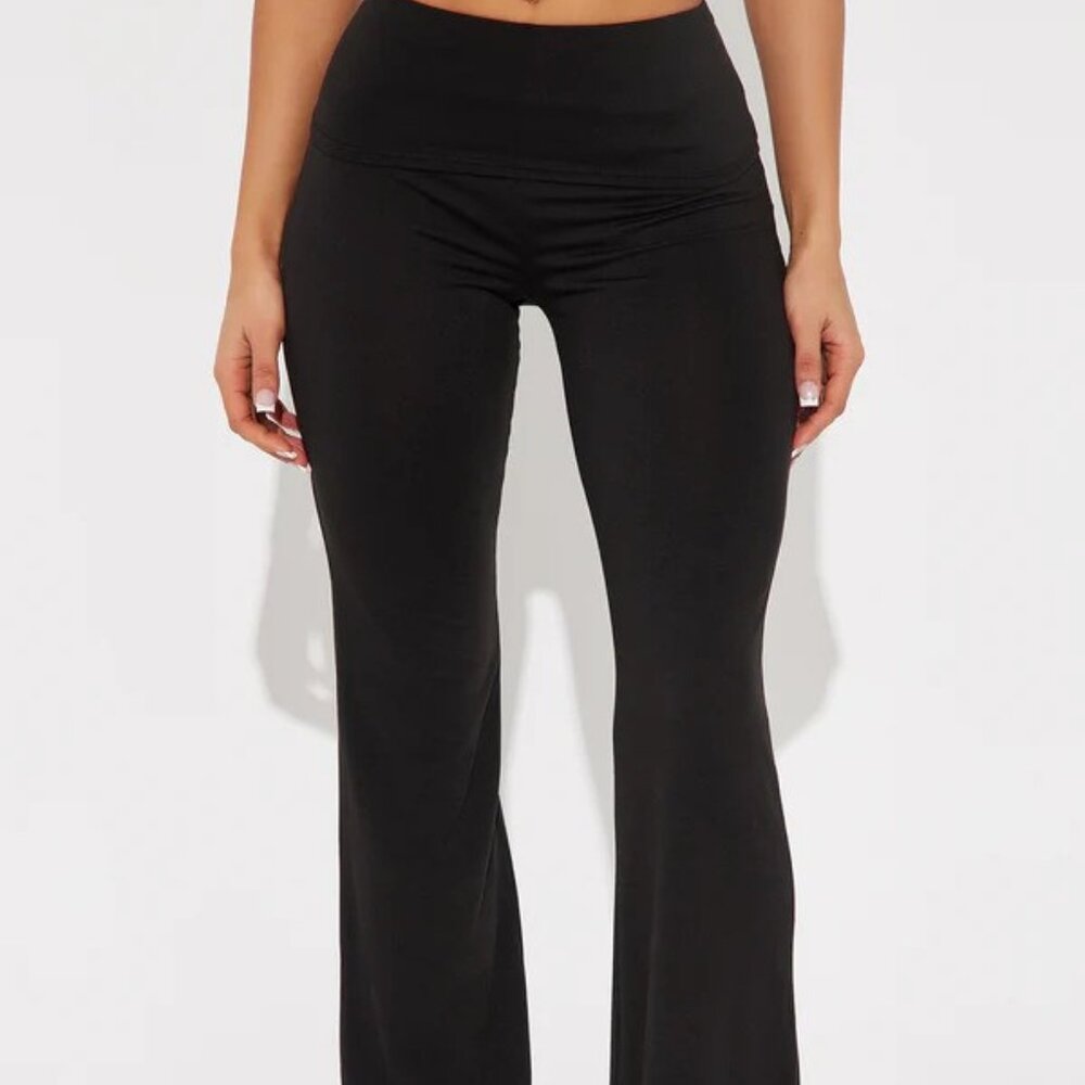 Foldover Flared Pants